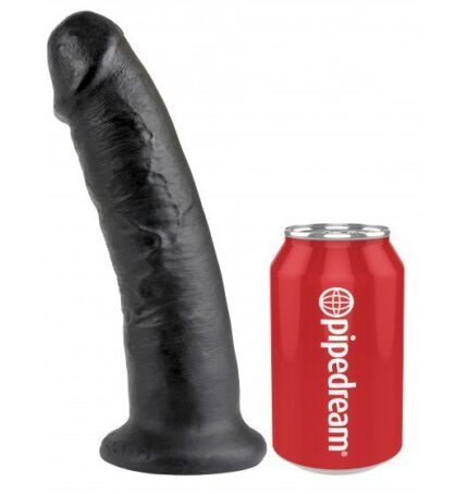 Pipedream King Cock 9 Inch Black - realistyczne dildo z przyssawką 22 cm