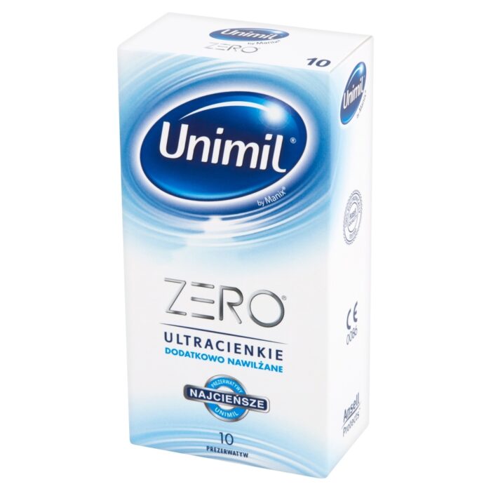Unimil Zero Box 10 Najcieńsze Prezerwatywy Dodatkowo Nawilżone