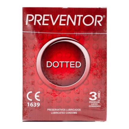 Prezerwatywy prążkowane Preventor Dotted 3 szt