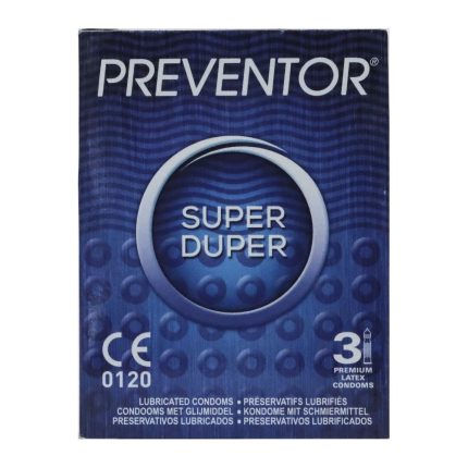 Preventor Super Duper Prezerwatywy z Wypustkami 3 szt