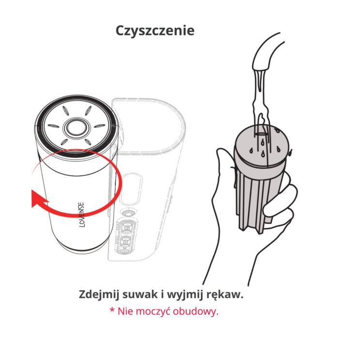 Lovense Solace Pro instrukcja czyszczenia